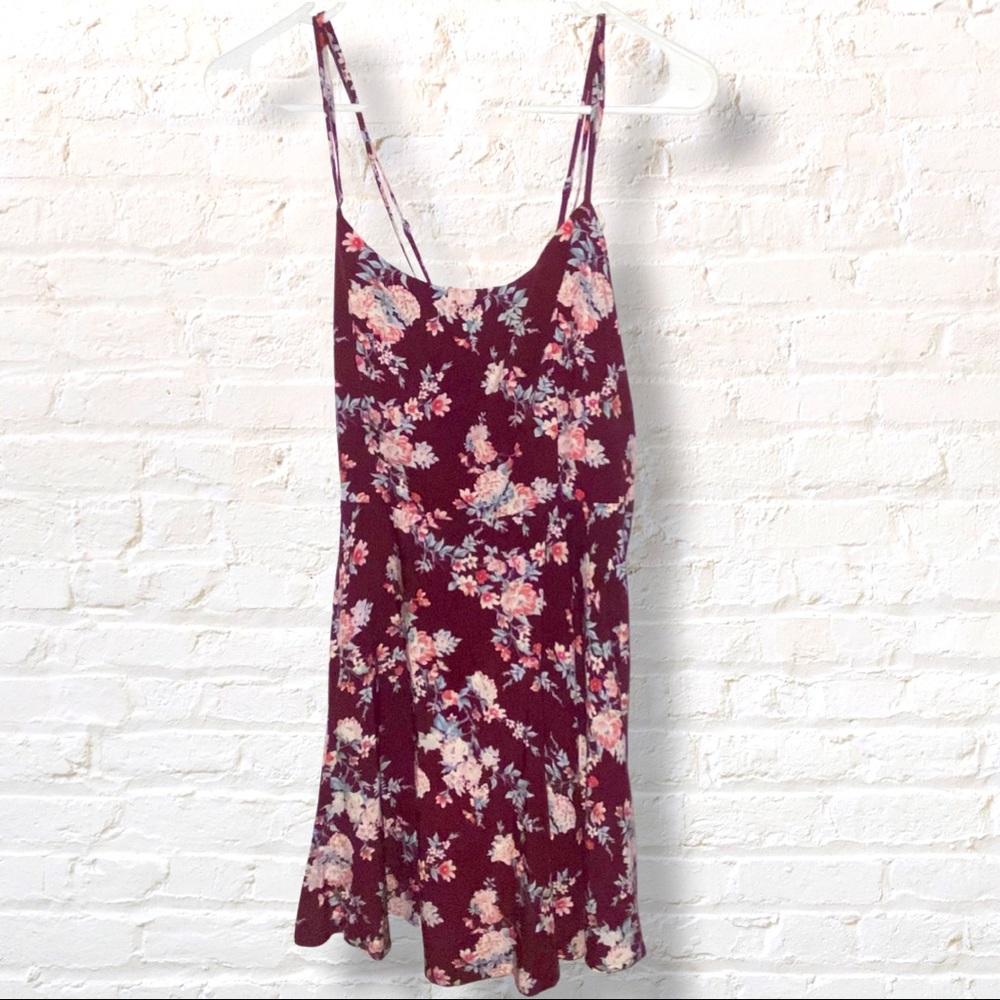 Forever 21 Red Floral Dress